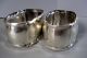 Pair Silver Napking Rings Decorative Initials Vintage Napkin Rings & Clips photo 4