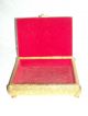 Vintage Box With Jewels Hand Painted Miniature Golden Portrait Of Styl Empire Boxes photo 2