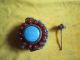 Vintage Exotic Handmade Copper Inlay Stone Beads Snuff Bottle Other photo 1
