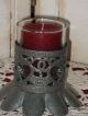 Prim Valentine Heart Fillagree Votive Candle Holder & Glass Only Primitives photo 3