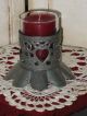 Prim Valentine Heart Fillagree Votive Candle Holder & Glass Only Primitives photo 4
