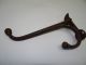 Antique Old Metal Cast Iron Architectural Decorative Coat Hook Hardware Hanger Hooks & Brackets photo 2