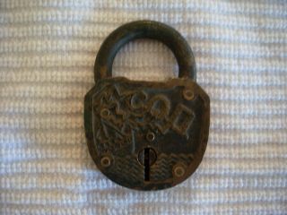 Vintage C.  Q.  D.  Brass Maitime Ship Lock Simmons Wireless Lock. photo