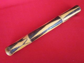 Rare Old Bamboo Tobacco Pipe From Southern Highlands Of Papua New Guinea photo