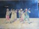 1900s Italian Sorrento Ware Marquetry Panel Olive Wood Dancers Inlay Other photo 2
