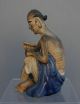 Antique Chinese Shiwan Figure Buddhist Lohan/ French Flea Market Find Other photo 1