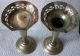 Old Pair Of Candle Sticks 5 1/4 Inches High - Approx 106 Gm.  Each Candlesticks & Candelabra photo 1