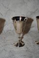 Reed & Barton Silver? Silverplate? Kiddush Shot Goblets With Tray Cups & Goblets photo 4