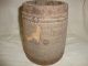 1870s Vintage Old Rare Iron Fitted Carved Antique Wooden Bucket India photo 2