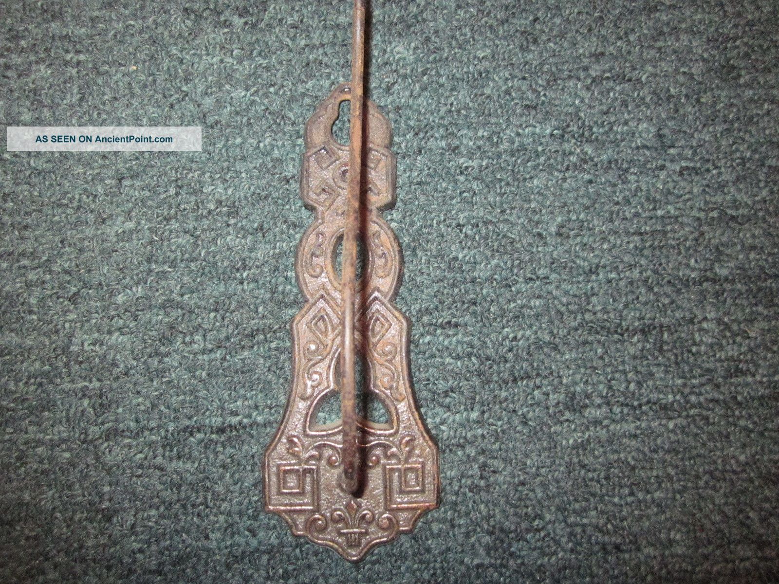 Antique Cast Iron Country Store Receipt Holder - Pat.  1872 Metalware photo