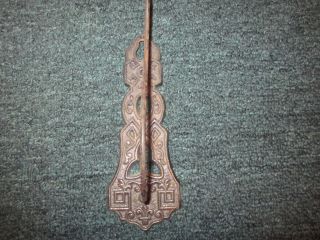 Antique Cast Iron Country Store Receipt Holder - Pat.  1872 photo
