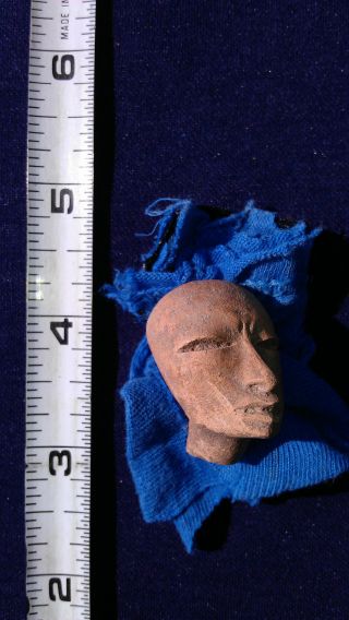 Precolumbian Ceramic Head 4,  Teotihuacán,  Central Mexico,  Prob.  500 Ad Or Older photo