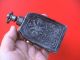 Fabulous Decorated Antique Pewter Canteen/flask,  Ca.  1900 Ad. Metalware photo 2