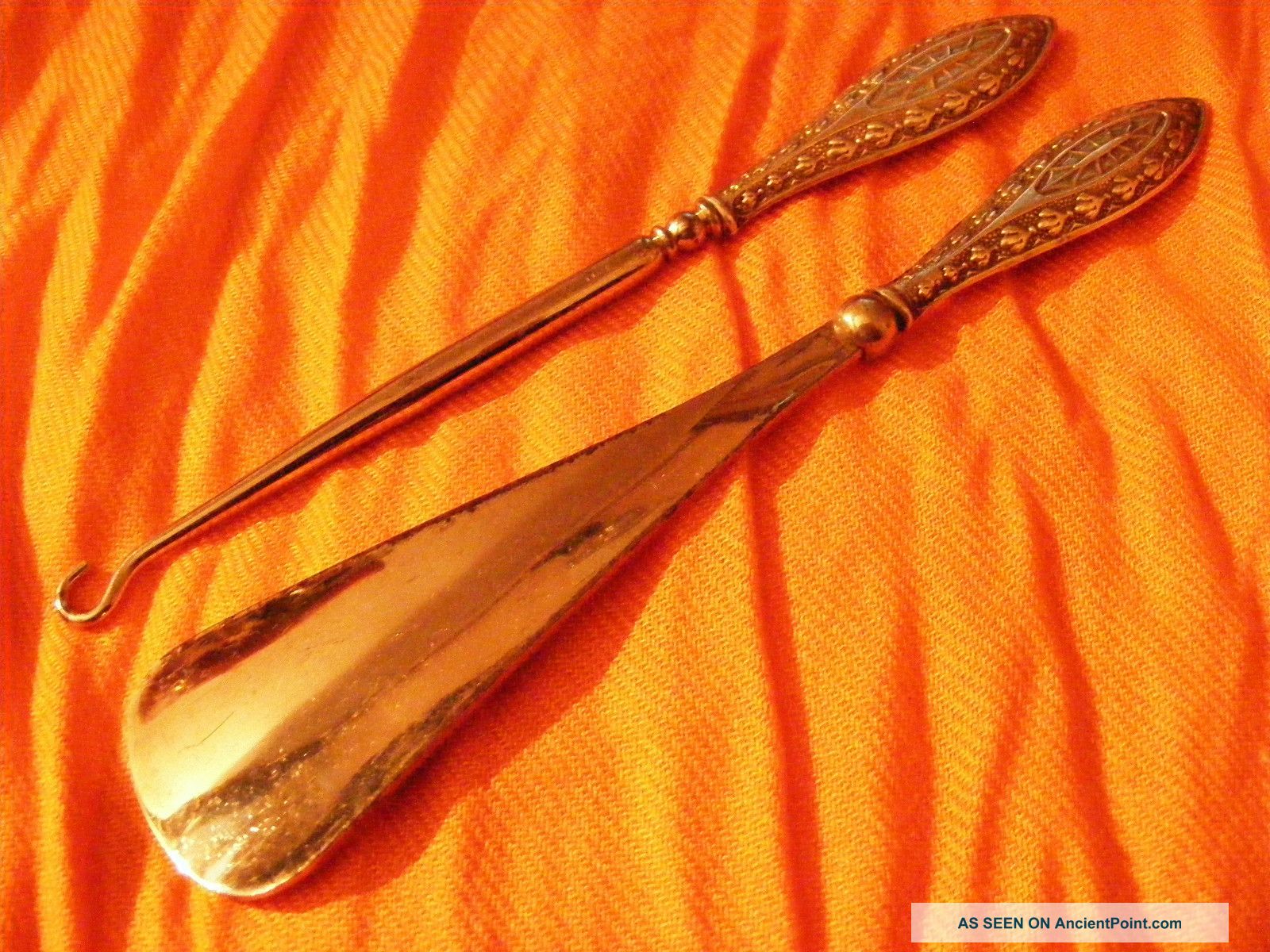 Solid Silver Georgian Shoe Horn & Button Hook,  Hallmarked 1912,  Birmingham, Other photo