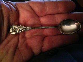 Vintage Sweden Silver Spoon With Flower - C Pix - Great Collectable 4 Cheap photo