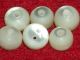 Lot Set 6 Antique Diminutive Dimi Mother Pearl Whistle Buttons 3/8 