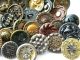 345+ Antique Vintage Metal Buttons Victorian Cut Steel Old Brass Picture Tinies Buttons photo 1