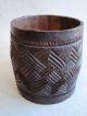 African Palm Wine Kuba Cup Nicely Carved With Pattern Circa 1900 Other photo 3