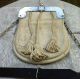 Early 20th Century Scottish Sporran White Suede With Tassels And Silver Plated Other photo 3