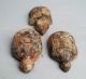 Three Delightful Small Adan Tribe Wood Tortoise Nature Spirits Other photo 1