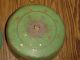 Vintage Tin Cake Saver Wood Plate & Glass Knob Carrier Metal Cover Server Green Other photo 3