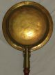 Antique Bed Warmer - Tooled Brass & Turned Cherry - 45 Inches Long - Estate Find Primitives photo 5