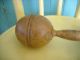 Anitque Wooden Dumbell - Circa 1890 - 1.  5 Lbs Primitives photo 1