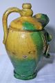 Antique Spanish Art Pottery Face Jug.  Possibly 18th Century Jugs photo 2