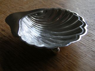 Solid Silver Hallmarked Butter Dish With Glass Liner - 1926 photo