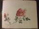 2 Old Chinese Watercolor Painting Flowers Butterfly On Bamboo Frame For Scroll Paintings & Scrolls photo 1