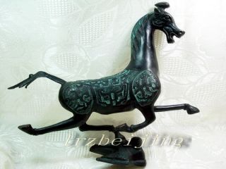 Chinese Classical Bronze Statues: Horse Riding Swallow photo