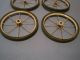 Antique Set Of 4 Baby Buggy Wheels Wire & Hard Rubber Wagons,  Carriages Nr Baby Carriages & Buggies photo 5