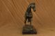 Bronze Marble Statue Equine Horse Farm Decor Western Sculpture Large Statue Deco Metalware photo 4