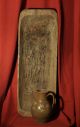 Huge Antique Wooden Hand Made Dough Trench Bowl 35 Inches Primitives photo 2