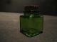 Antique Vintage Style 18th 19th Green Glass Dip Pen Writing Desk Inkwell Inkpot Primitives photo 4