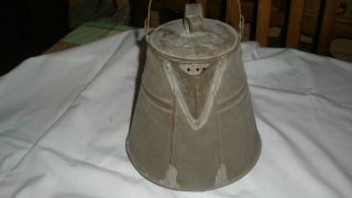 Antique Primitive Shaker Type Tin Coffee Boiler Coffeepot photo