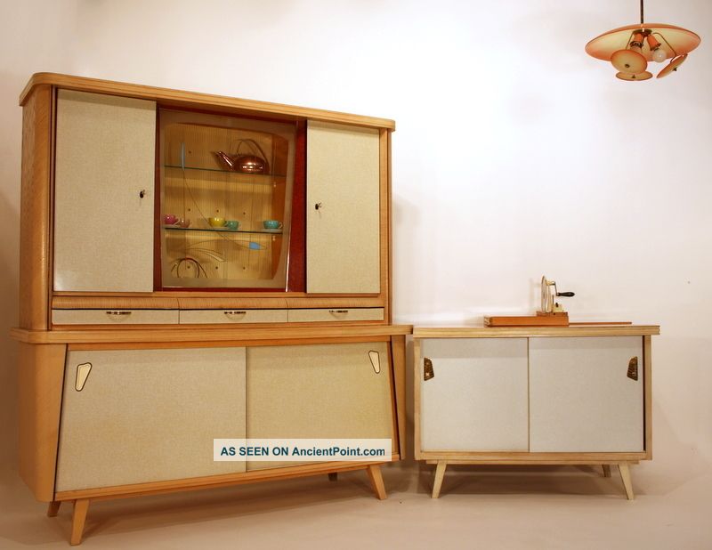 Kitchen Cabinet 50s 50er KÜche Cuisine A 50 + Sideboard Küchenbuffet 50er Cucina 1900-1950 photo