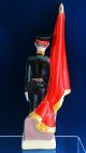 Soviet Russian Porcelain Figurine Soldier With A Flag Figurines photo 1