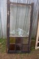 Antique Glass Window 20 5/8 W X 43.  5 Tall Wood& Color Glass 2 Sides 1900-1940 photo 6