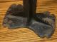 2 Antique Malleable Warranted Branded Cobblers Stands And 3 Anvils Molds Primitives photo 8