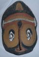 African Mask Made With Reeds 9 