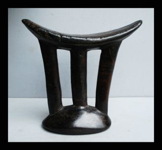 A Smart Glossy Patina Headrest From Ethiopia In photo