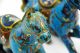 Chinese Old Cloisonne Carved Flower Pattern Horses Reproductions photo 1