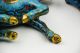 Chinese Old Cloisonne Carved Flower Pattern Horses Reproductions photo 3