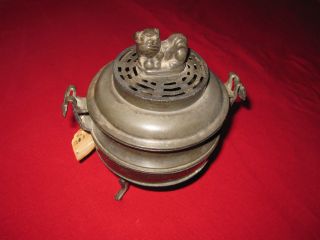 Chinese Antique Bronze Incense Burner photo