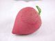 Antique Figural Strawberry Sewing Emery Pin Cushion,  Very Large Size Primitives photo 4