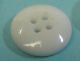 15 White China Buttons 4 Hole Beveled Rim Dish Body Quilt Craft 5/8 
