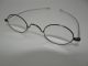 Antique Old Small Oval Unbranded Reading Glasses Spectacles Lenses With Case Nr Optical photo 1