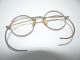 Antique 1/10 12 K Gf Round Lens Bifocals Spectacles Glasses W/ Lgr Engraved Case Optical photo 6