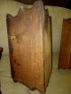 Antique Oak Medicine Cabinet Larkin Lock Key Refinished Curio Corner Cupboard 1900-1950 photo 5